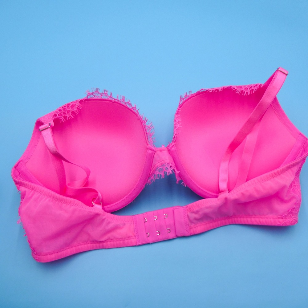 Victoria's Secret Bra Womens Size 38C Dream Angels Pink Lace Nylon Lingerie - Picture 5 of 8